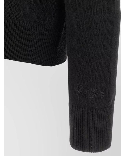 Mc2 Saint Barth Black New Queen Vacanze Di Natale Knit Sweater
