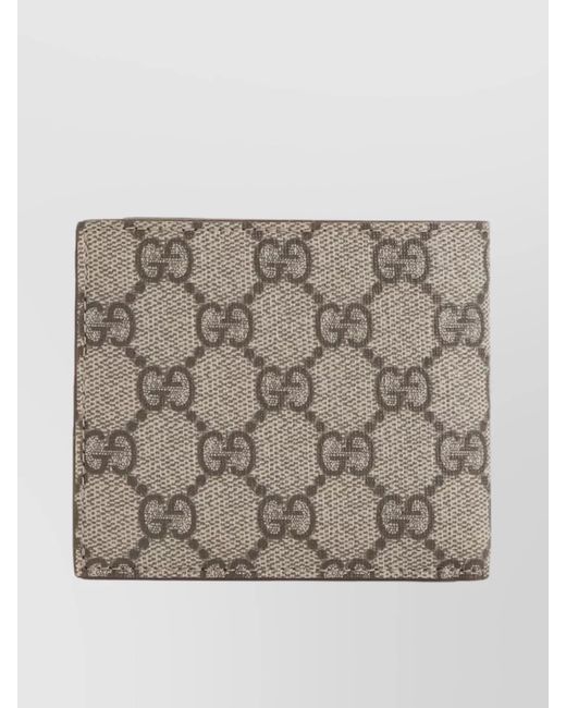 Gucci Gray Gg Supreme Textile Wallet for men