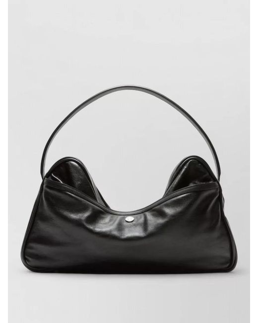 Acne Black Leather Shoulder Bag