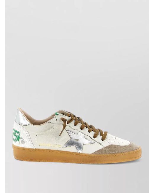 Golden Goose Deluxe Brand Metallic Leather Low-Top Sneakers for men