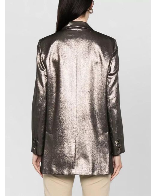 Max Mara Brown Silk Blazer