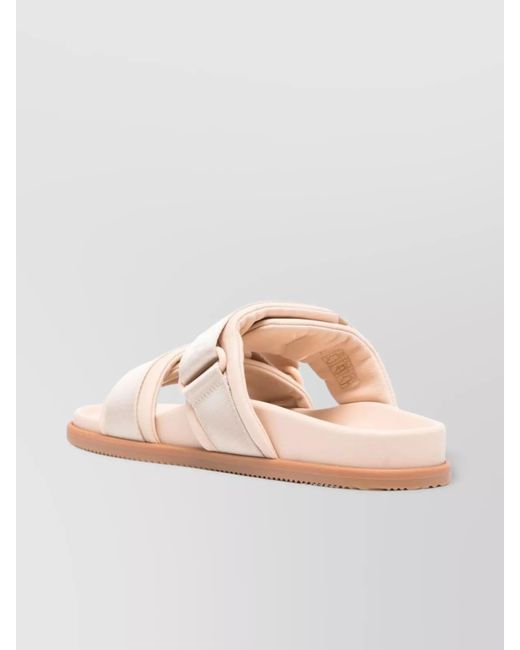 Moncler Pink Leather Sandals