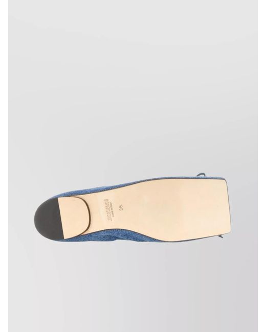 Jacquemus Blue Cotton Ballerina Shoes