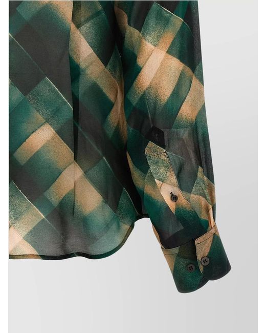 Dries Van Noten Green Chowy Shirt