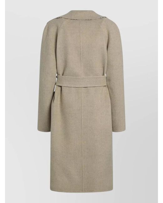 Burberry Natural Sand Reversible Wool Coat