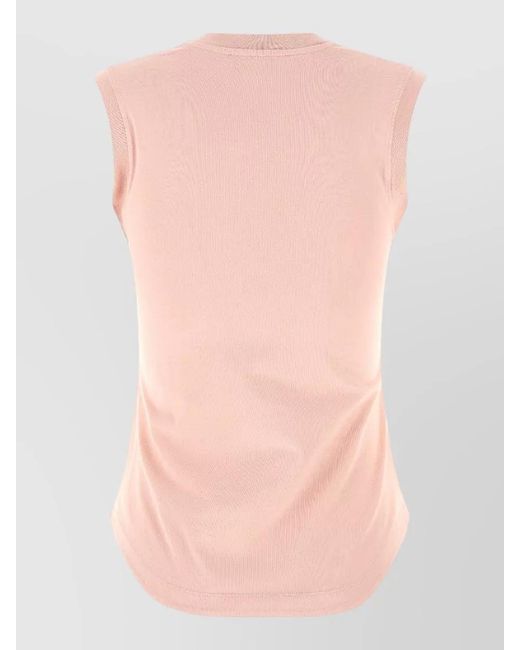 The Attico Pink Cotton Tank Top