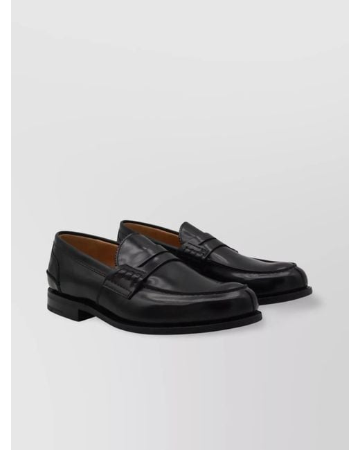 Church's Black Leather Penny Loafers for men