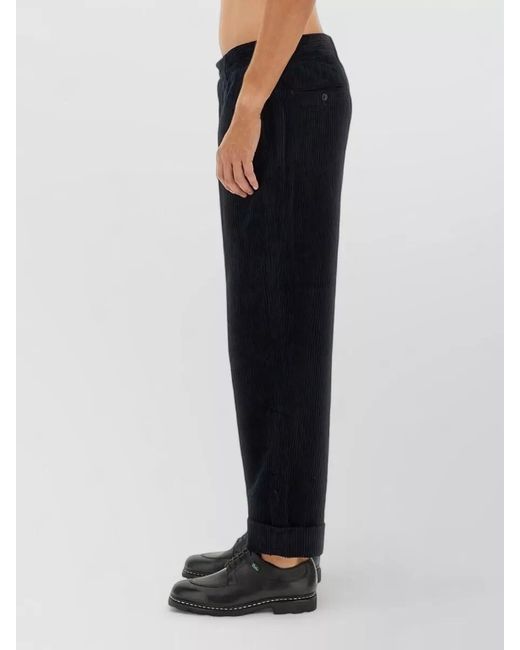 Engineered Garments Blue Velvet Straight-Leg Trousers for men