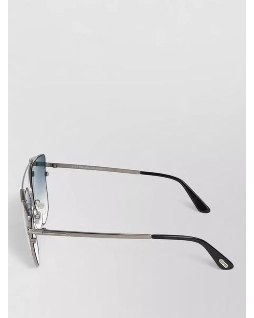 Tom Ford Metallic Oversized Cat Eye Metal Sunglasses Ft0563
