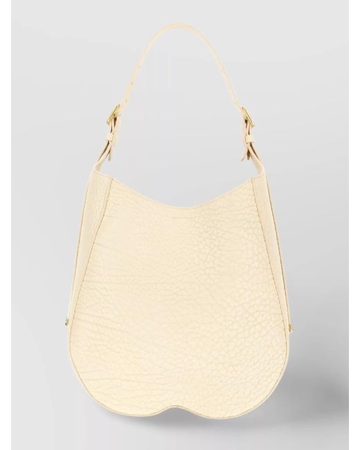 Burberry Natural Medium Leather Shoulder Bag