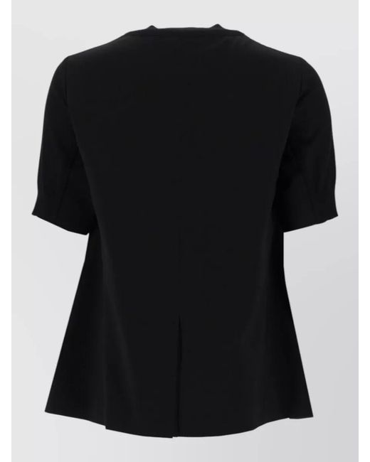 Sacai Black Cotton Jersey T-Shirt