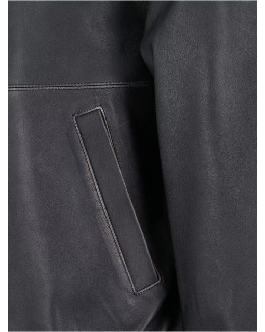 DUNST Black Buttoned Cuff Coat Point Collar Pockets