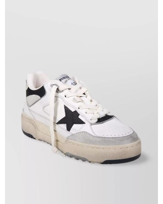 Golden Goose Deluxe Brand Metallic Leather Low-Top Sneakers
