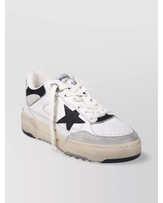 Golden Goose Deluxe Brand Metallic Leather Low-Top Sneakers