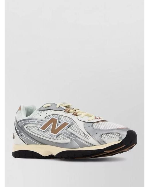 New Balance White Mesh Low-Top Sneakers for men
