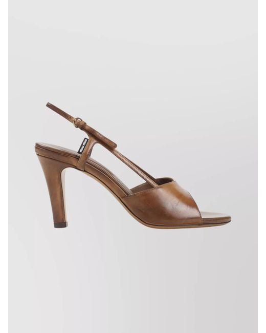 Miu Miu Multicolor Calf Leather Sandals