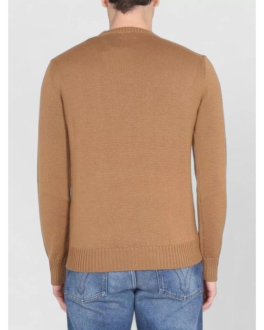 Ballantyne Blue Cross Choker Crew Sweater Long Sleeves for men
