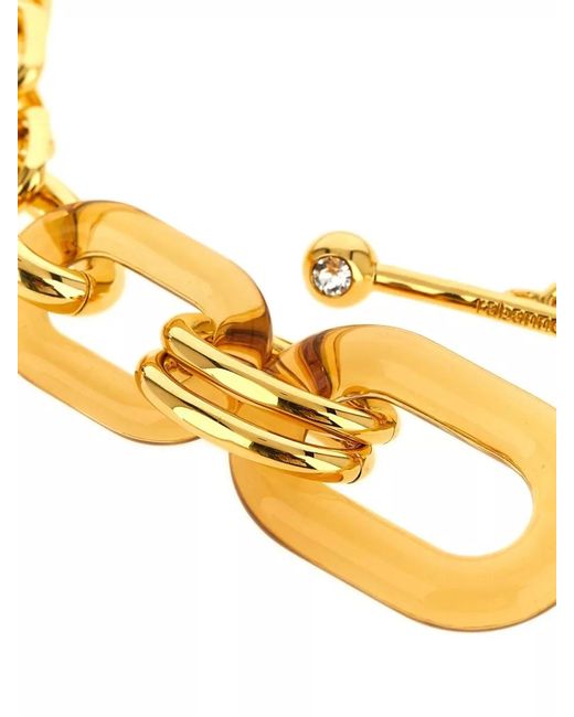 Rabanne Metallic Oversized Chain Necklace
