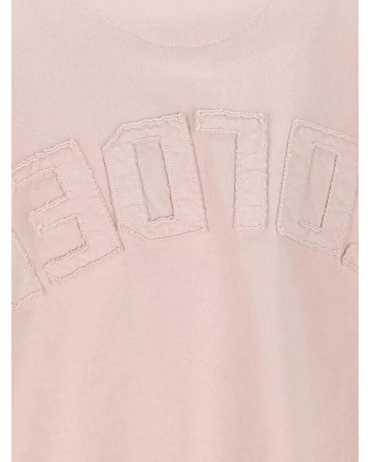 Golden Goose Deluxe Brand Purple Logo Patch Cotton Jersey T-Shirt