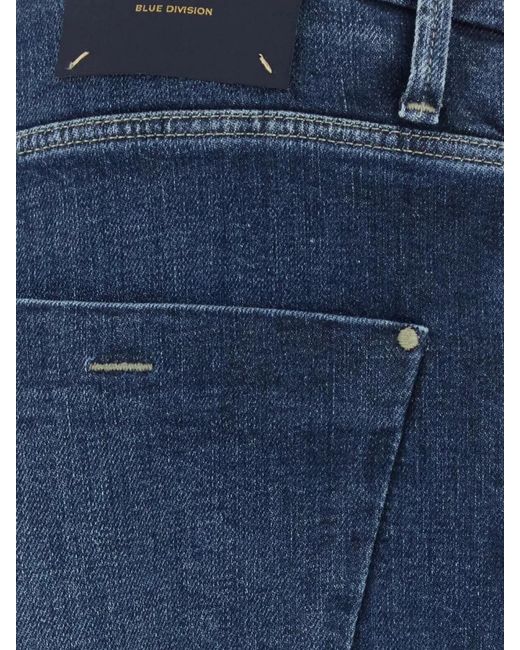 Incotex Blue Denim Skinny Jeans for men
