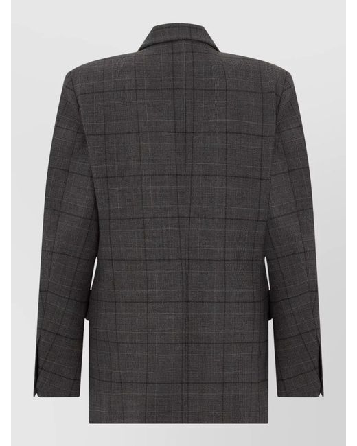Coperni Black Double Breasted Blazer Virgin Wool Blend