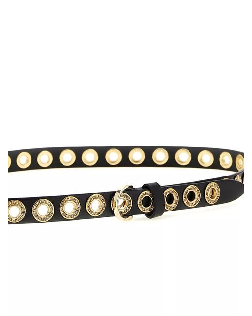 Pinko White Crystal Studded Belt