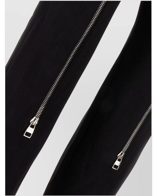 McQueen Black Wool Slim-Fit Trousers