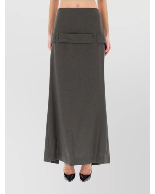 Jean Paul Gaultier Multicolor Virgin Wool High-Rise Skirt