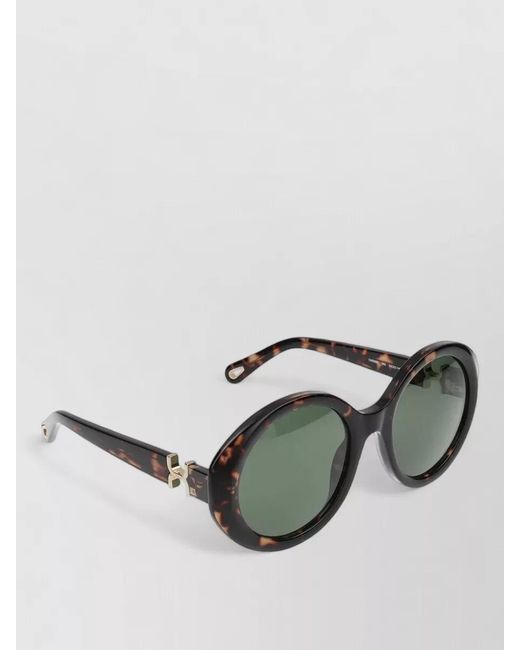 Chloé Green Sunglasses Model Ch0332S 002 Round Frame