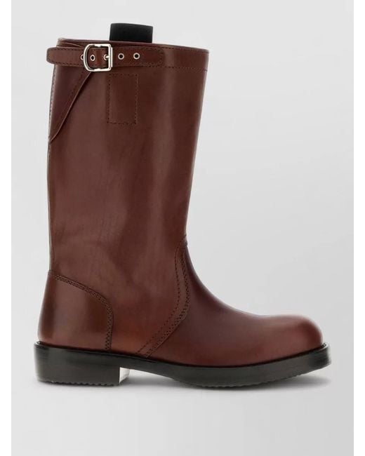 Dries Van Noten Brown Leather Boots