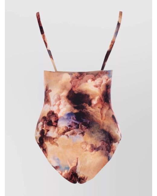 Vivienne Westwood Pink Printed One-Piece Swimsuit