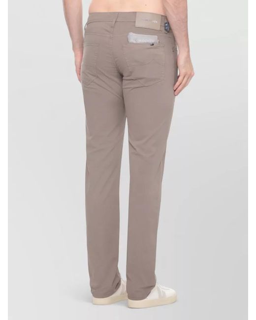 Jacob Cohen Gray Straight Leg Cotton Jeans Belt Loops for men