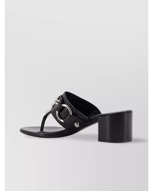 Balenciaga Multicolor Leather Heeled Sandals