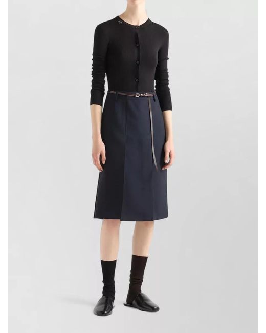 Prada Black Wool Cardigan