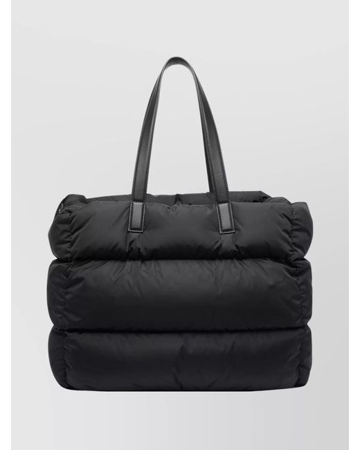 Moncler Black Padded Nylon Tote Bag for men