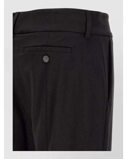 Sportmax Black Tailored Trousers