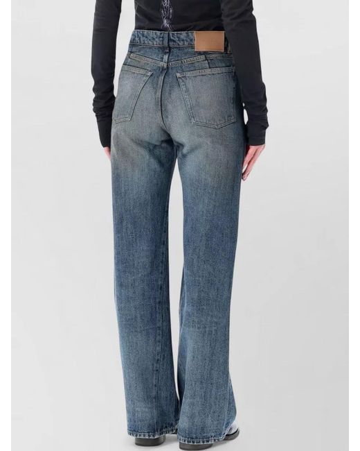 Our Legacy Blue Denim High-Rise Wide-Leg Jeans