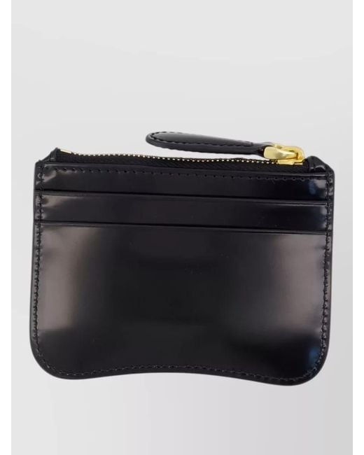 AMI Black Compact Leather Wallet And Cardholder