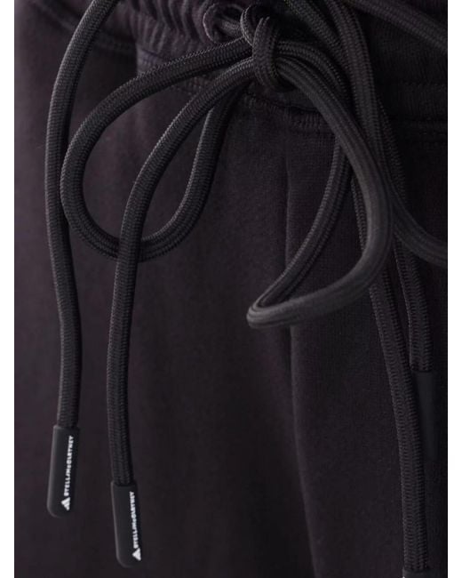 Adidas By Stella McCartney Blue Organic Cotton Logo-Print Straight-Leg Track Pants