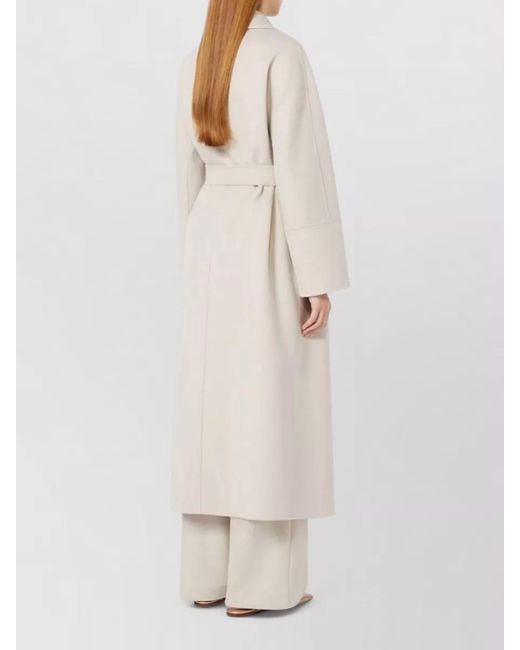 Max Mara Natural Wool Single Breasted Coat