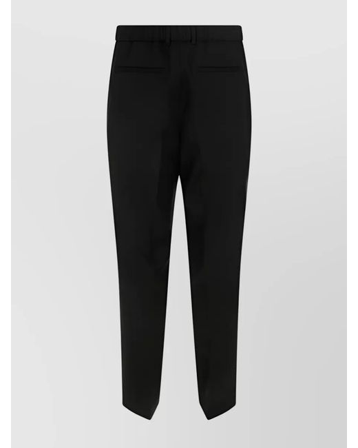 Jil Sander Black Straight-Leg Tailored Trousers for men