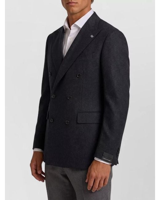 Tagliatore Blue New York Double Breasted Wool Jacket for men