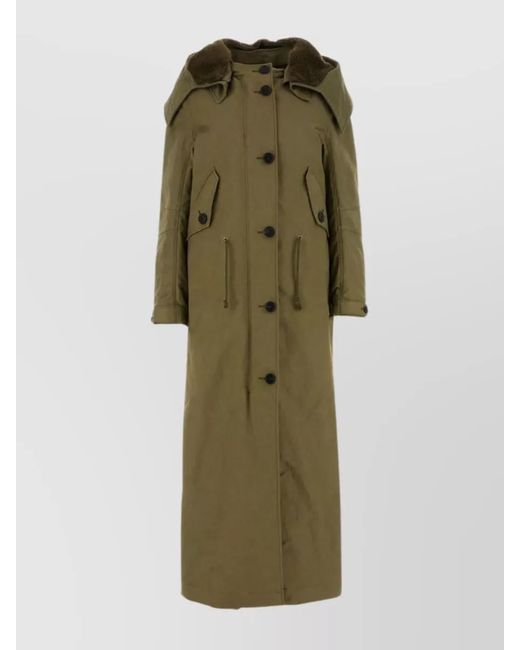 Prada Green Nylon Parka