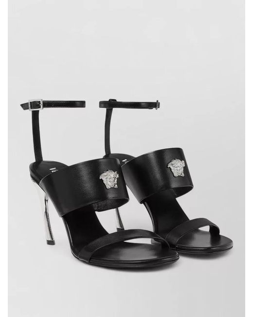 Versace Black High Heel Sandals