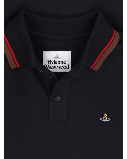 Vivienne Westwood Blue Short-Sleeve Polo Shirt for men