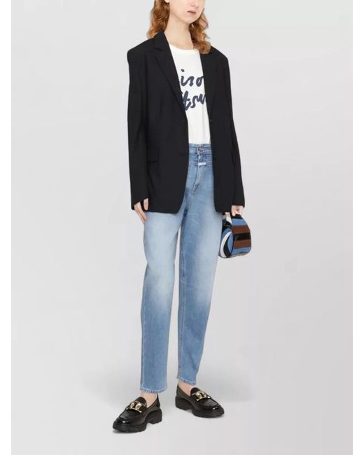 Closed Black Single-Breasted Blazer