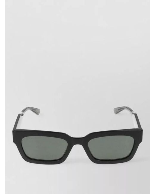 Gucci Gray Sunglasses Gg2069S 001 Rectangular Acetate for men