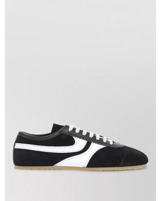 Dries Van Noten Multicolor Low Top Lace Up Suede Leather Sneakers for men
