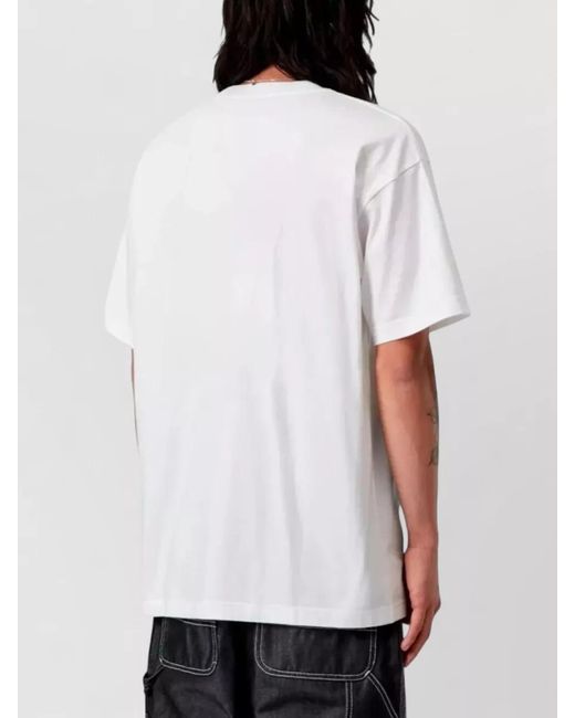 Carhartt White Short-Sleeve Cotton T-Shirt for men