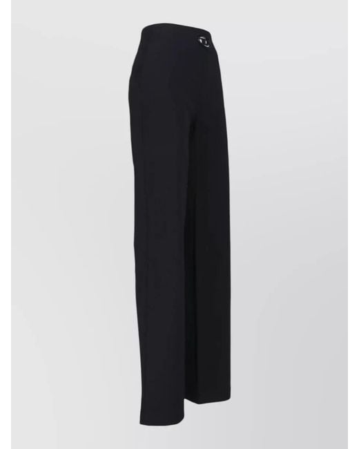 DIESEL Black Wide-Leg Trousers